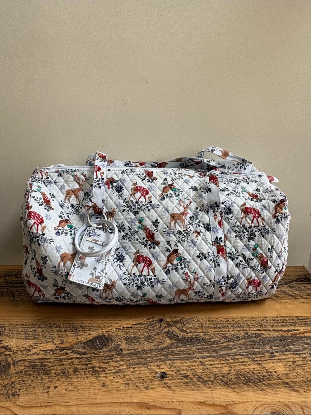 Vera Bradley Grand Traveler Duffel Bag – Merry Mischief Snow Day (Retired Print)